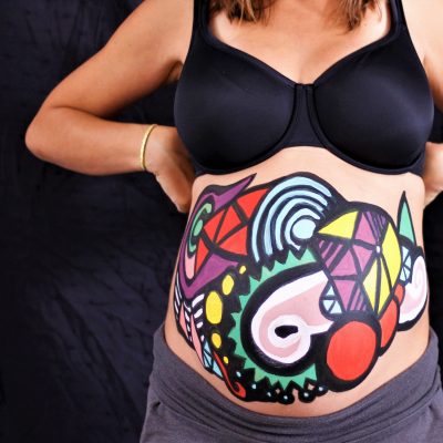 belly art bellypaint buikschildering Ikverwacht
